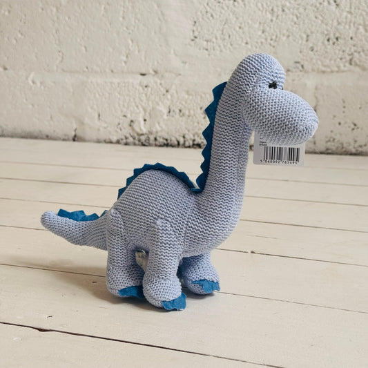 Knitted Diplodocus Baby Rattle