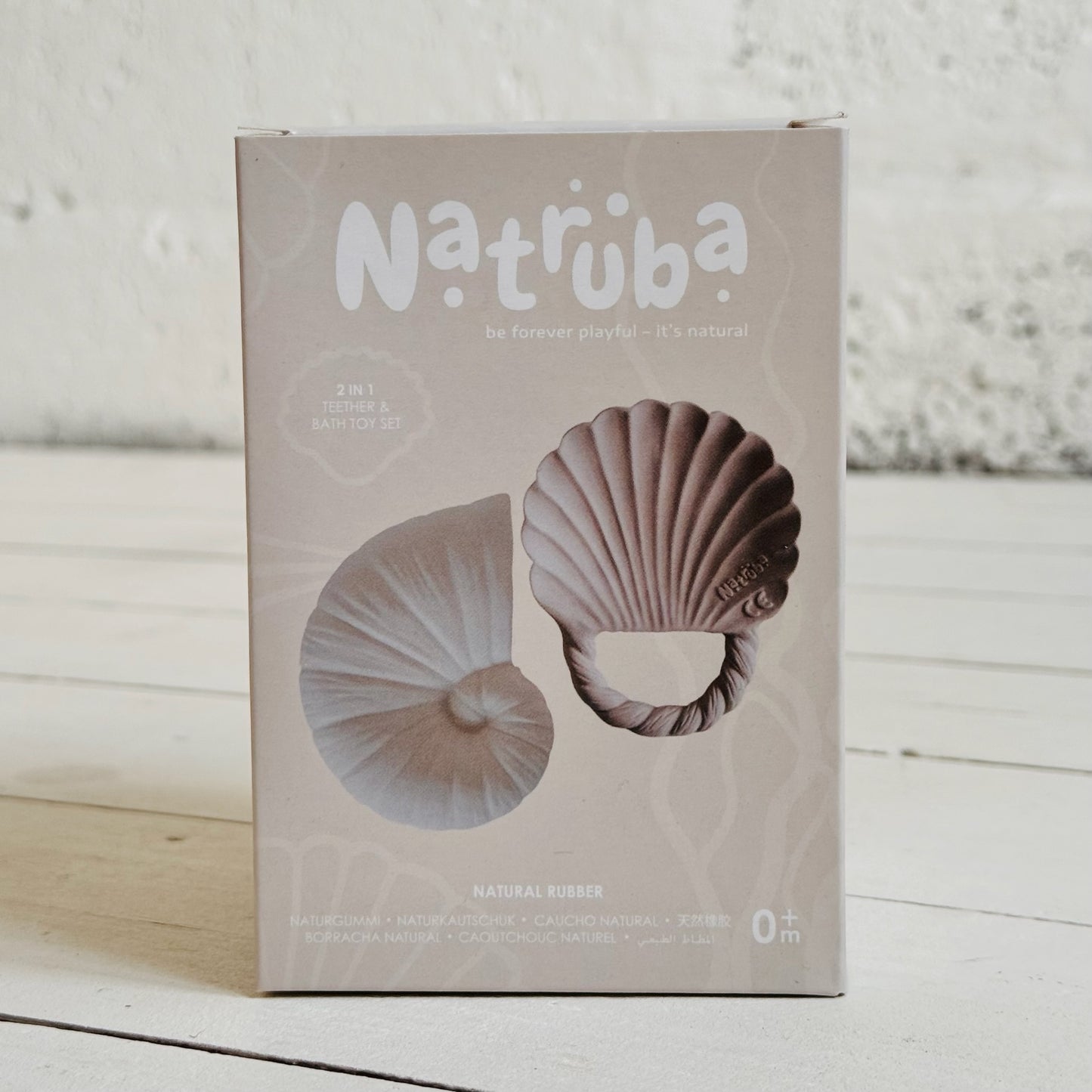 Natural Rubber Bath Toy & Teether Set | Ocean