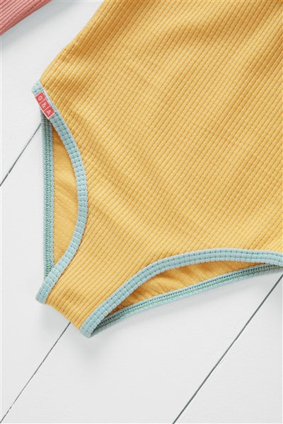 Kids Long Sleeve Swimsuit | Ochre