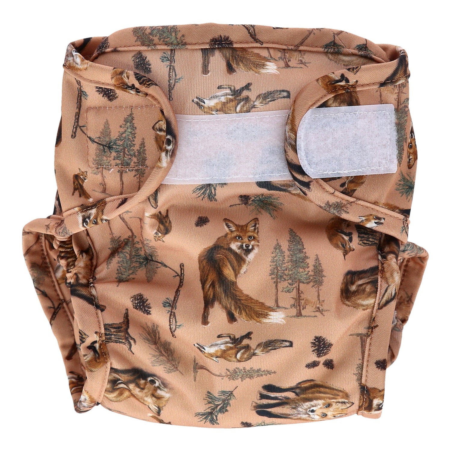 little lamb reusable cloth nappy wrap  bushy tails 
