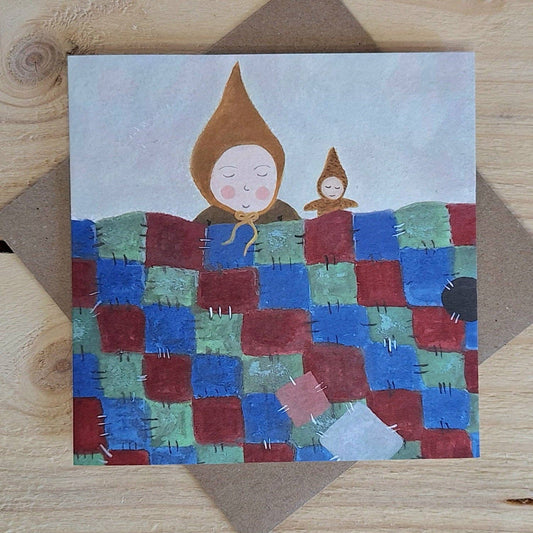 Patchwork Blanket Greetings card