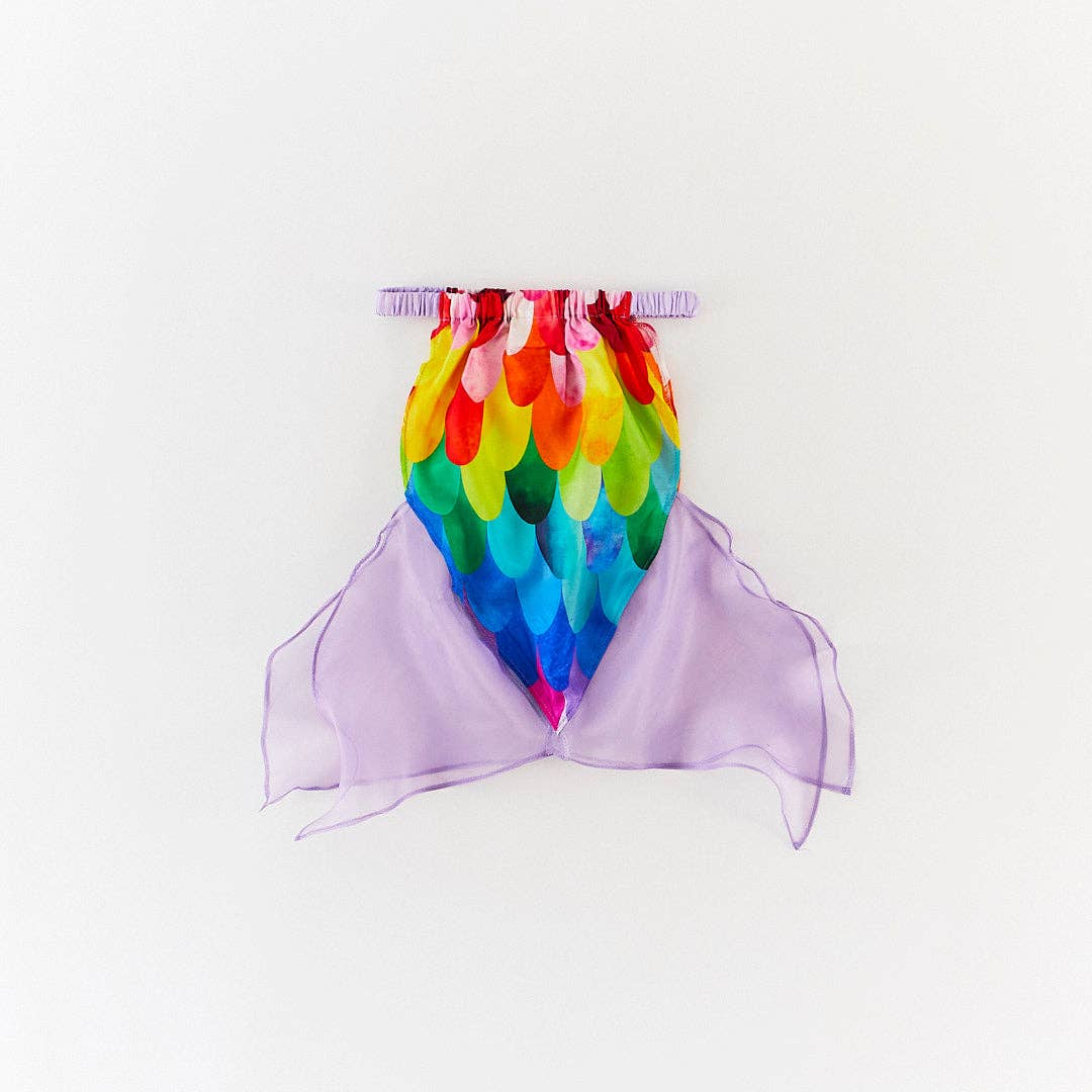 Rainbow Mermaid Silk Skirt