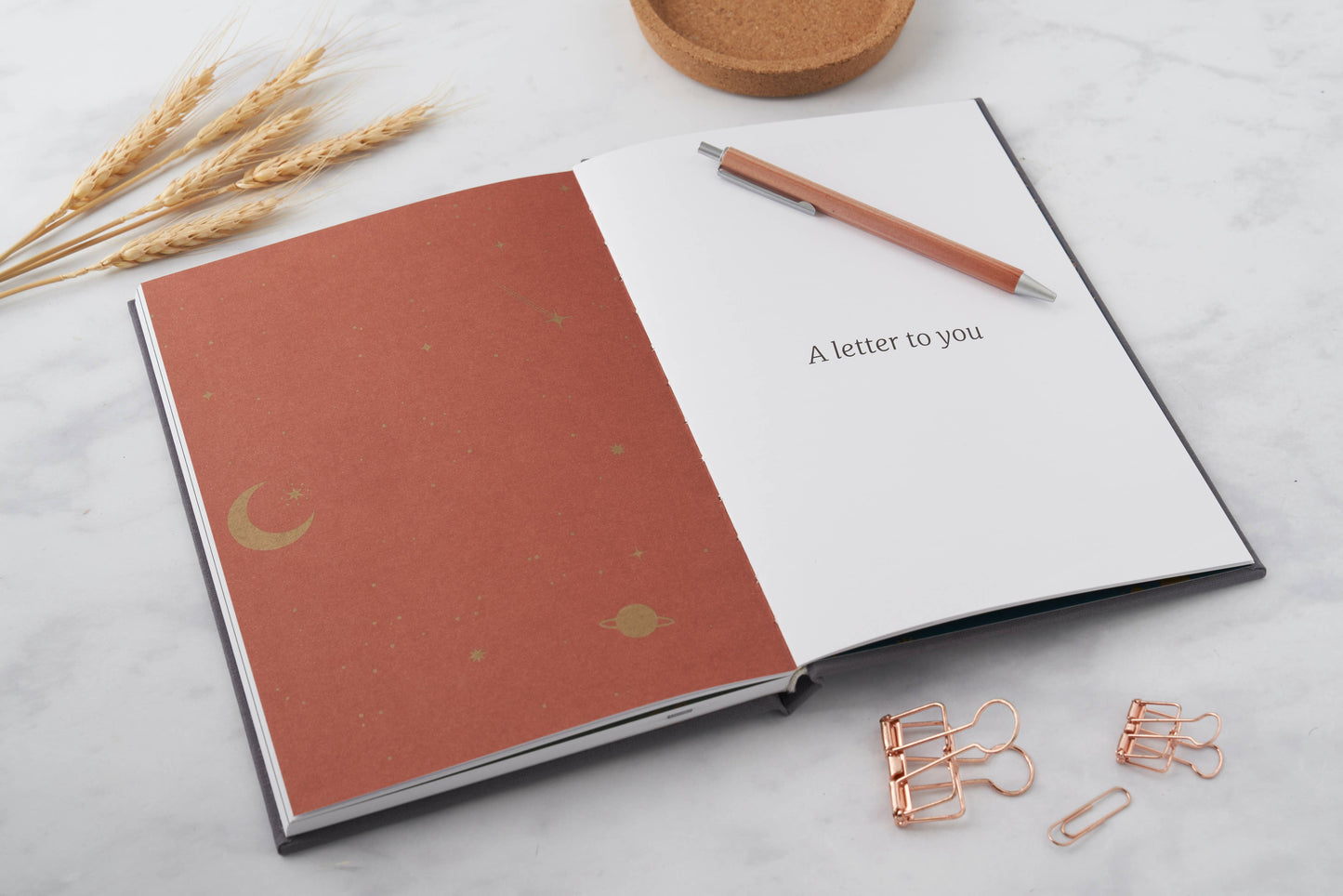 Baby Memory Book - First Year Baby Journal - Grey