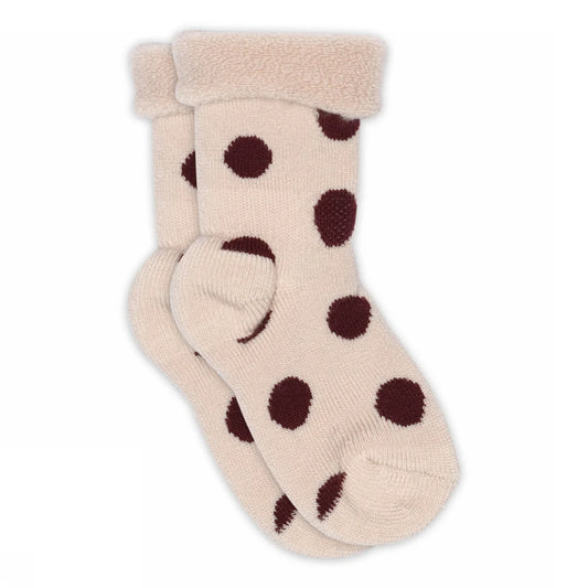 dotty socks on a white background