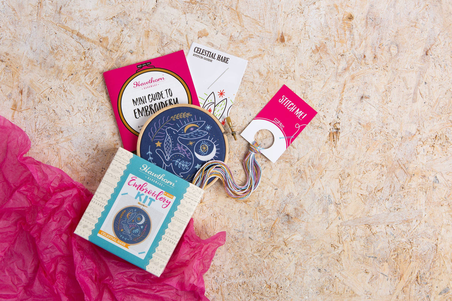 Mini Embroidery Kit | Celestial Hare