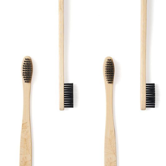 Adult Bamboo Toothbrush (FSC 100%) - 4 Pack - Firm Bristles