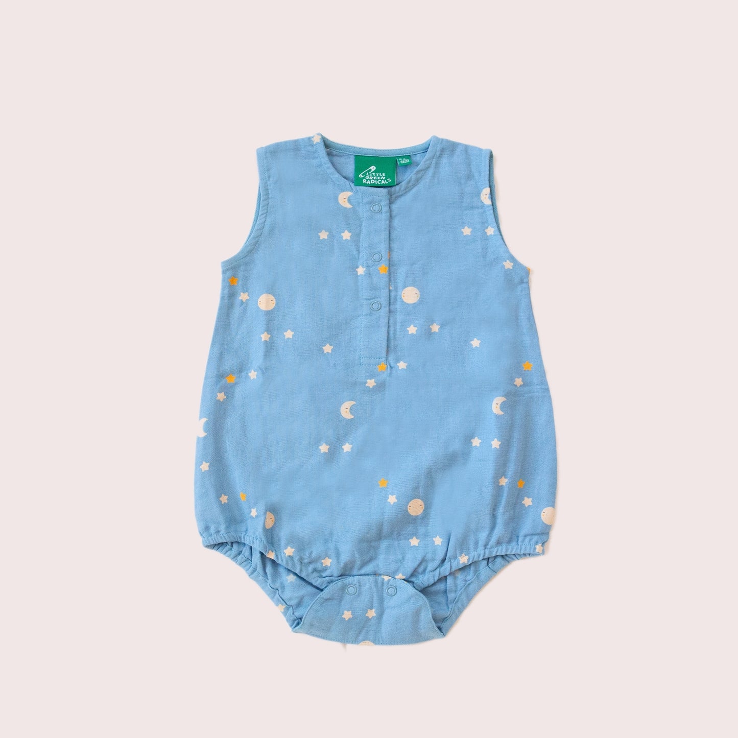 Dawn Organic Cotton Sleeveless Bubble Baby Bodysuit