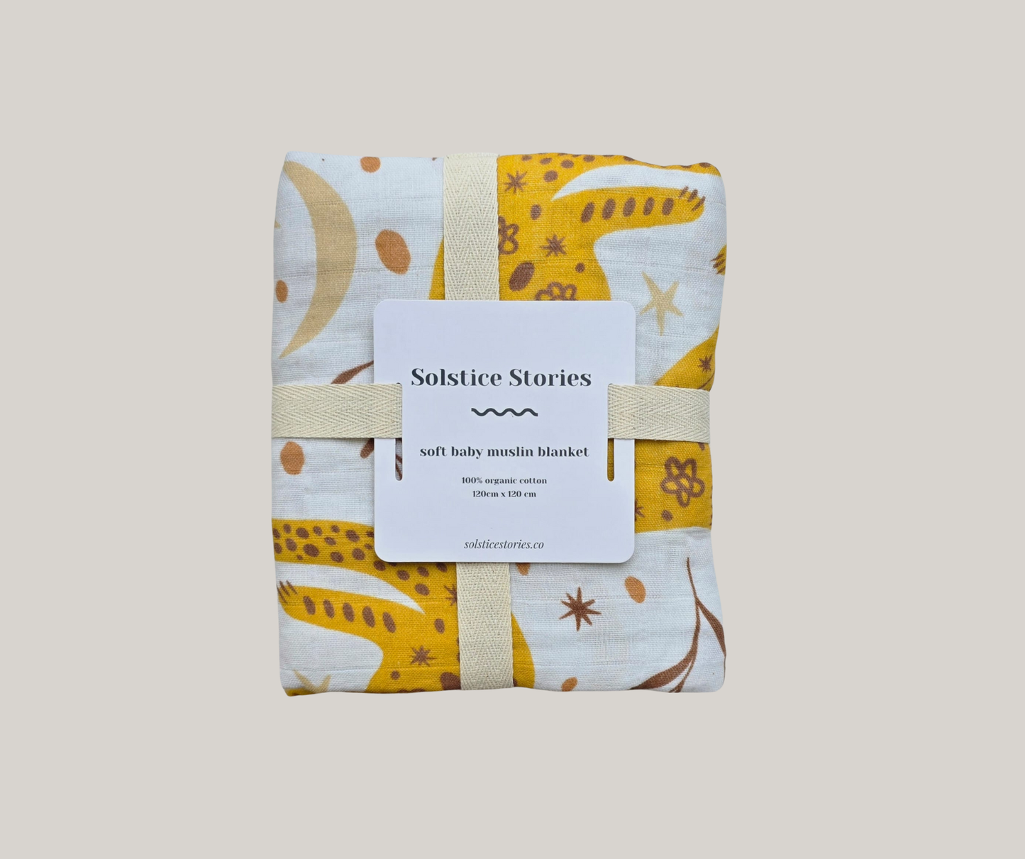 Large Organic Cotton Muslin Swaddle Blanket | Tigers