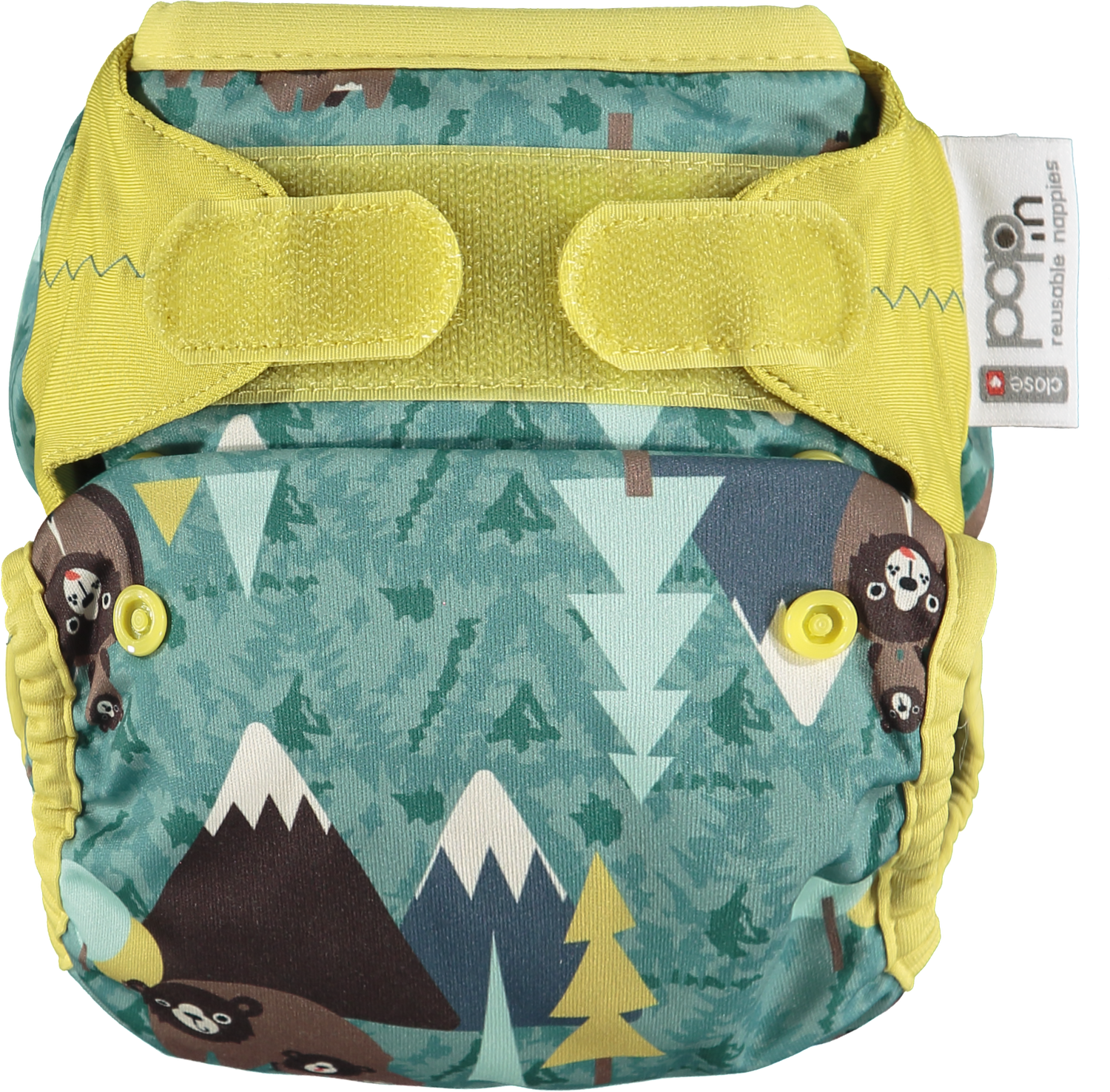 close pop in reusable cloth nappy