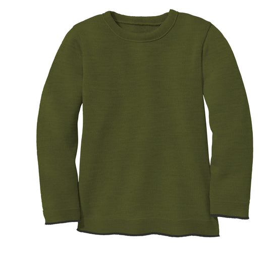 Left Knit Jumper | Olive