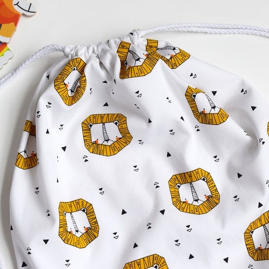 Lion Drawstring Bag