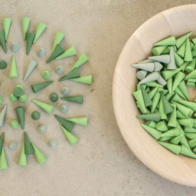 grapat mandala green coins imaginative play