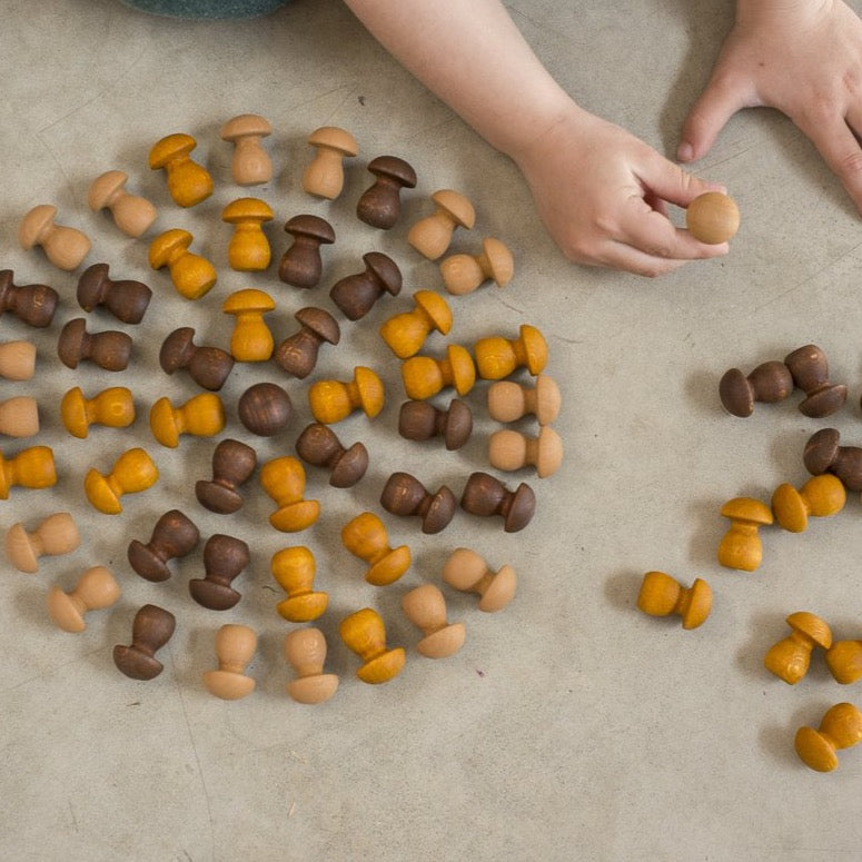 grapat little mushrooms