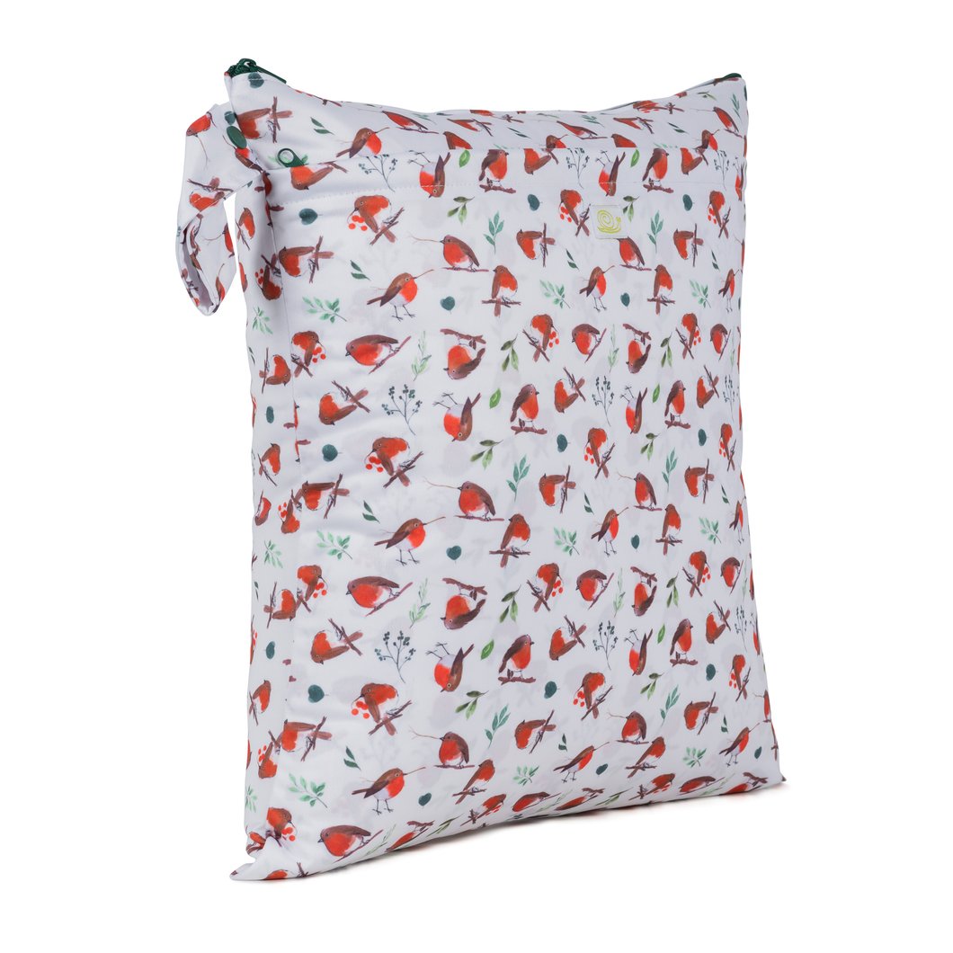 baba and boo double zip wet bag cloth nappy bag robins