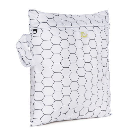 baba and boo small wet bag for cloth nappies and reusable wipes honeycomb