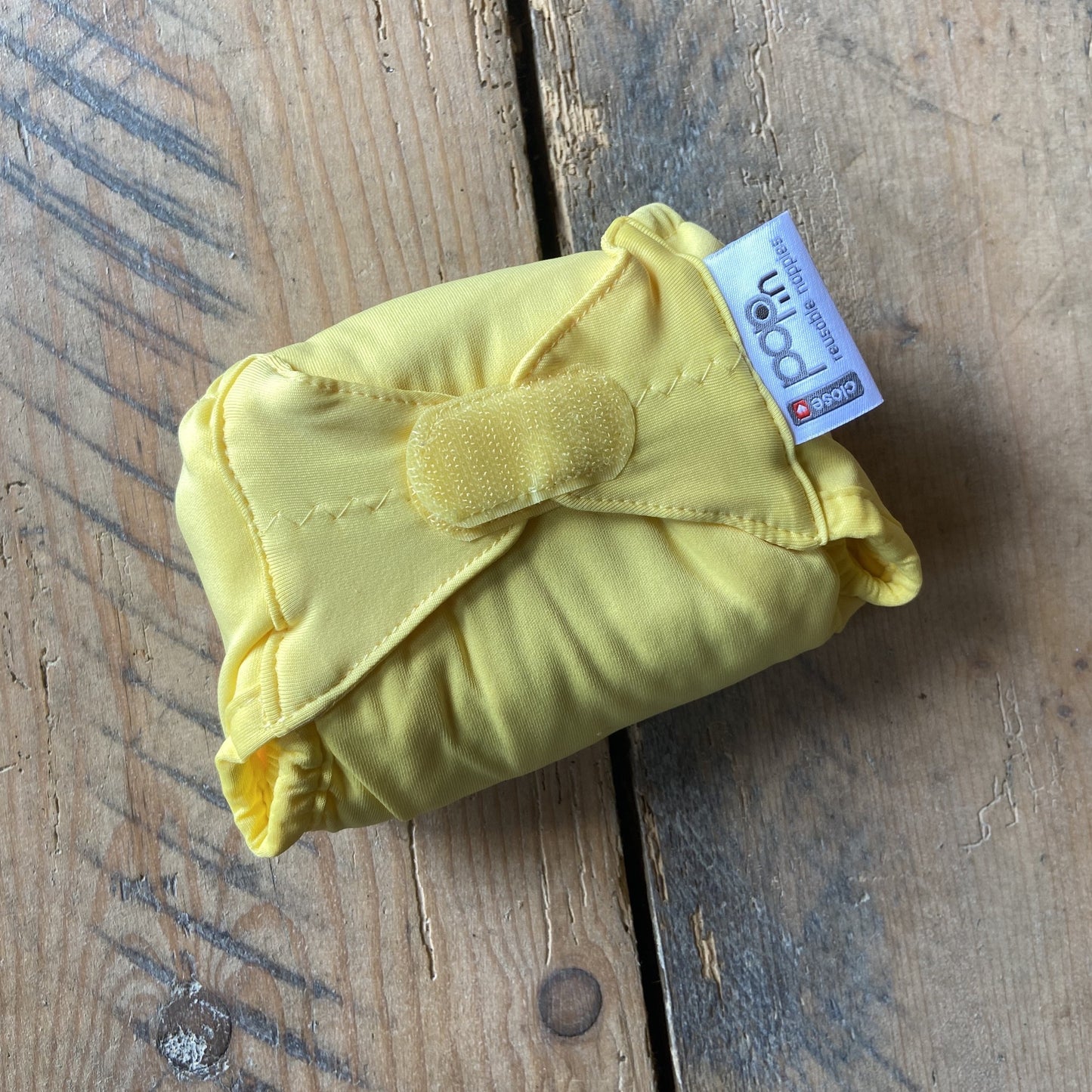 yellow close pop in plains collection cloth nappy reusable nappy