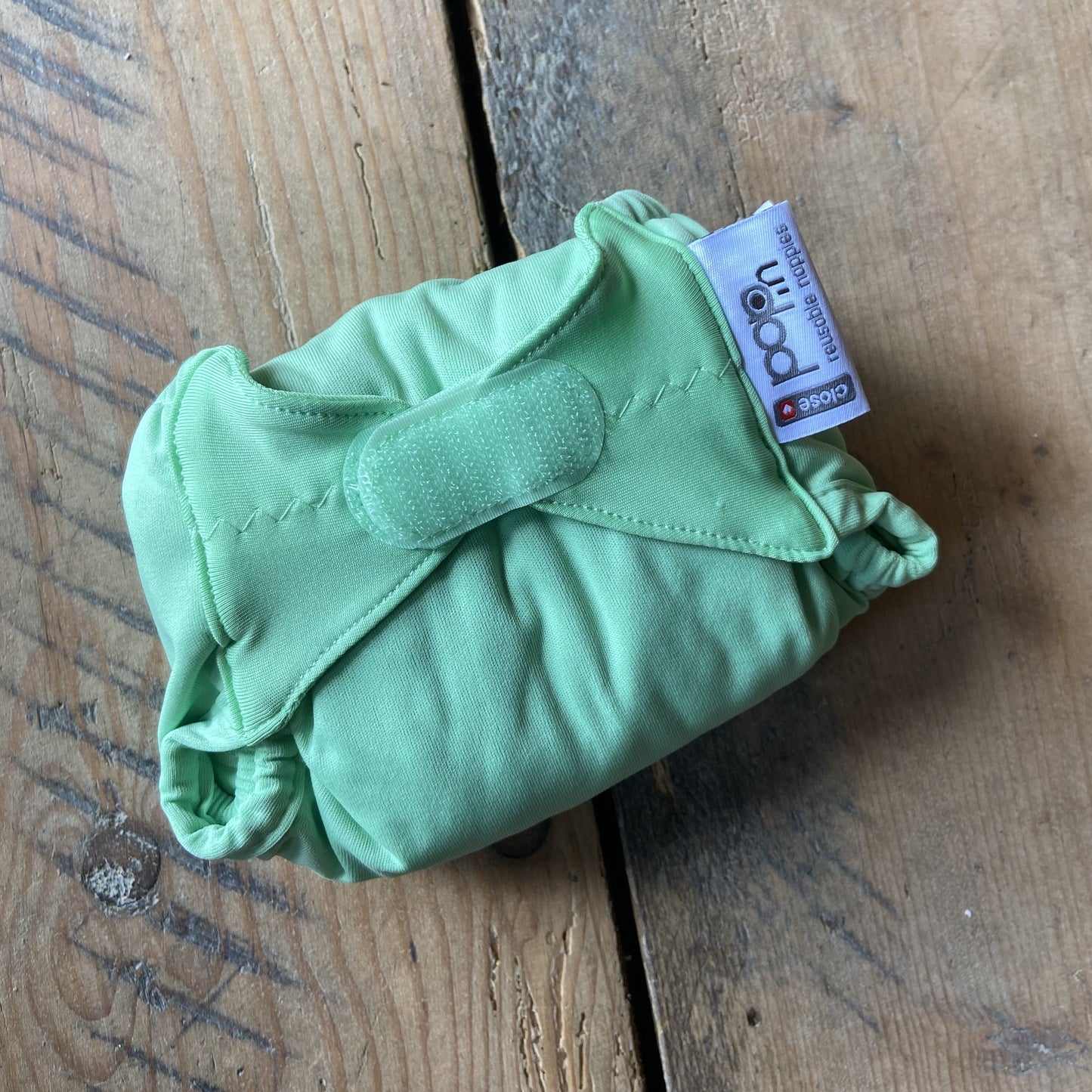 close pop in reusable nappy cloth nappy plain mint