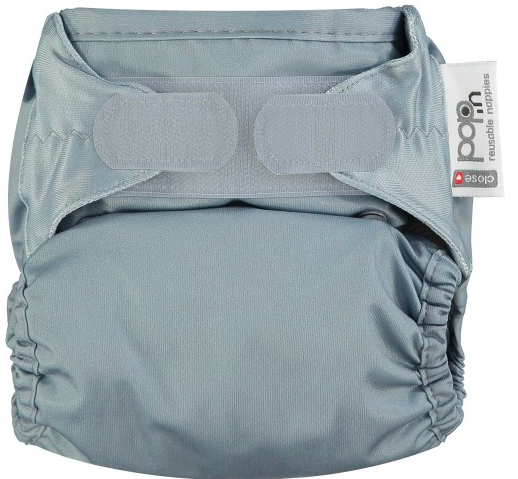 close pop in reusable cloth nappy slate