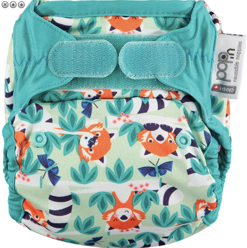close pop in reusable cloth nappy