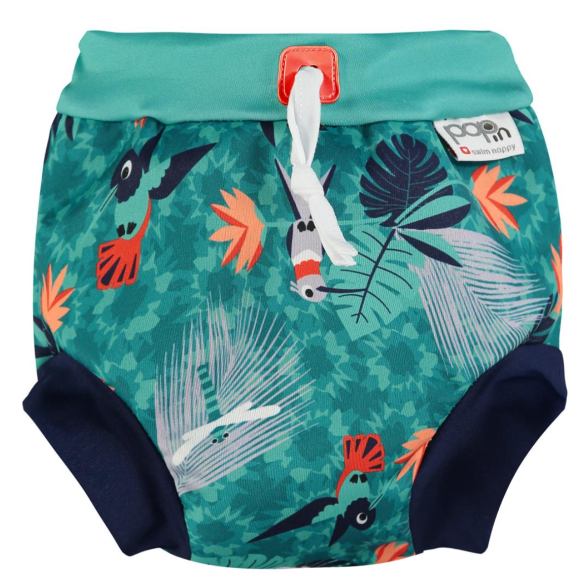 close pop in reusable swim nappy hummingbird
