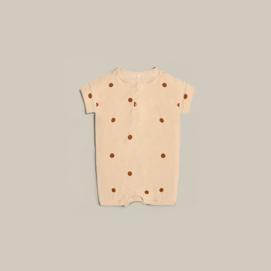Spice Dots Terry Beach Romper