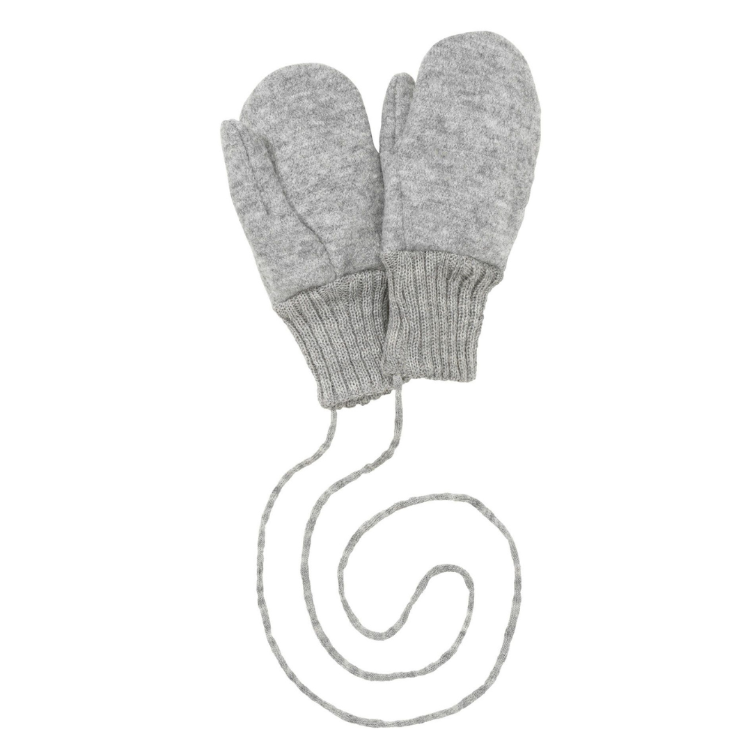 disana boiled wool gloves grey