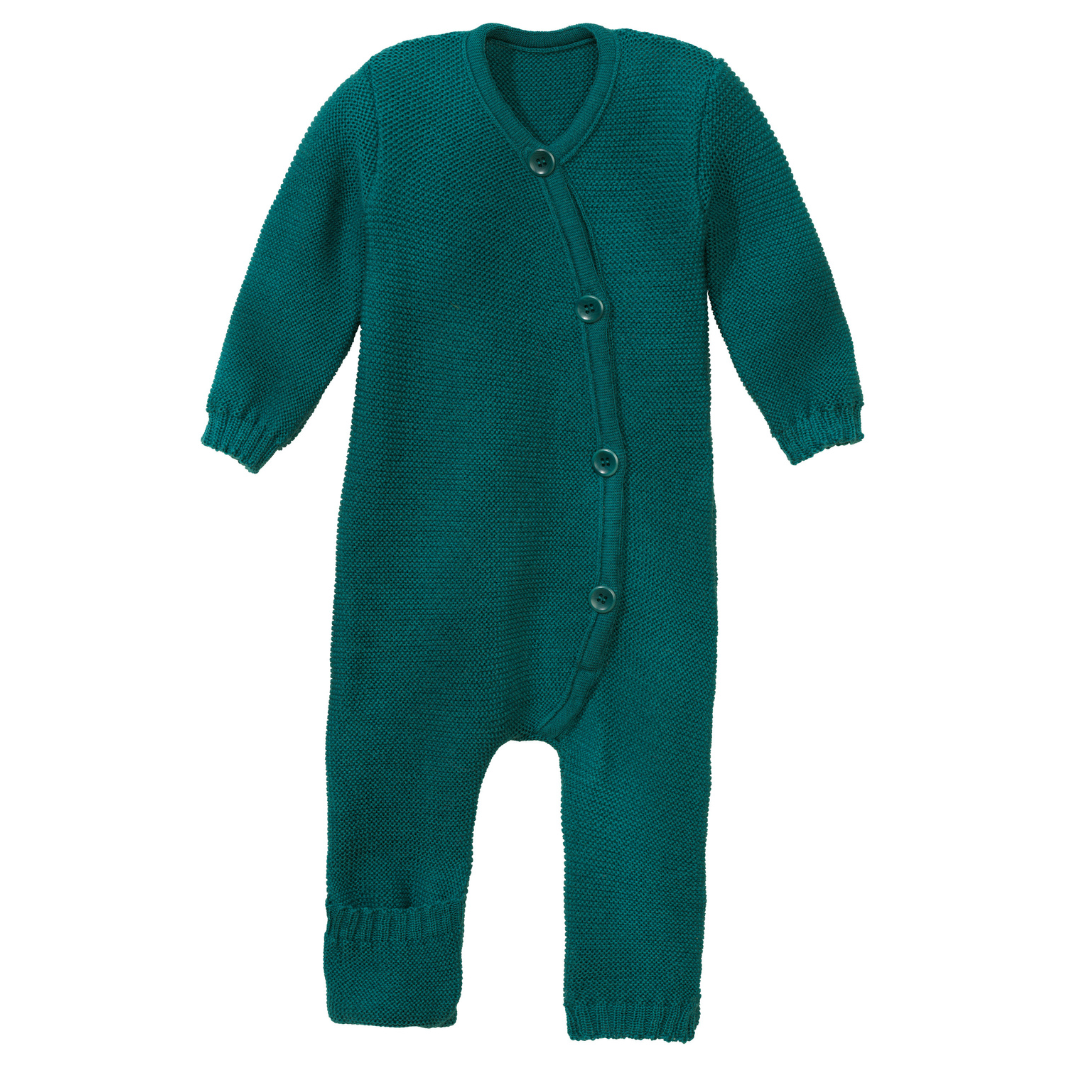 disana knitted wool overall all in one pacific