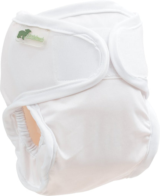 littlelamb reusable nappy wrap white