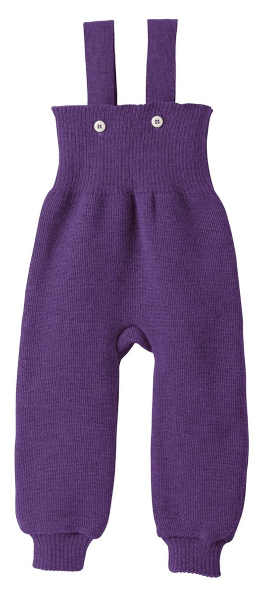 Knitted Trousers: Plum