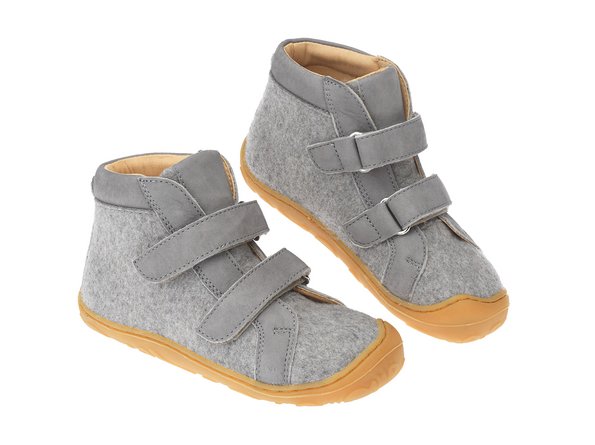 disana wool felt boot grey velrcro