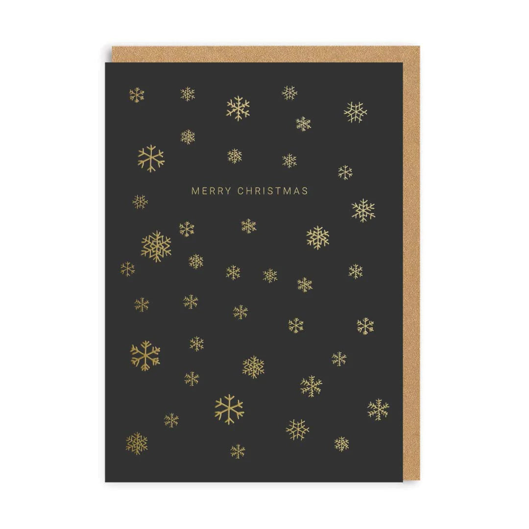 Merry Christmas Snowflakes Card