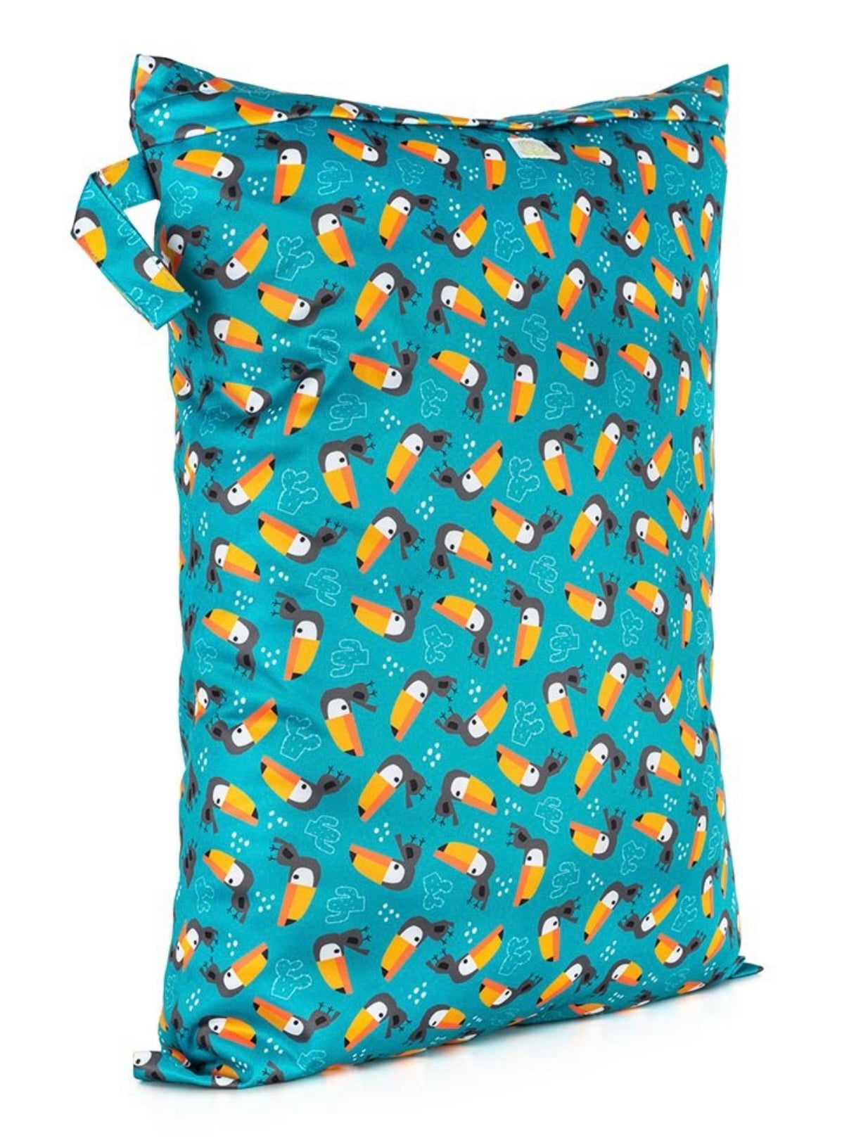 baba and boo reusable nappies cloth nappy wet bag large toucans