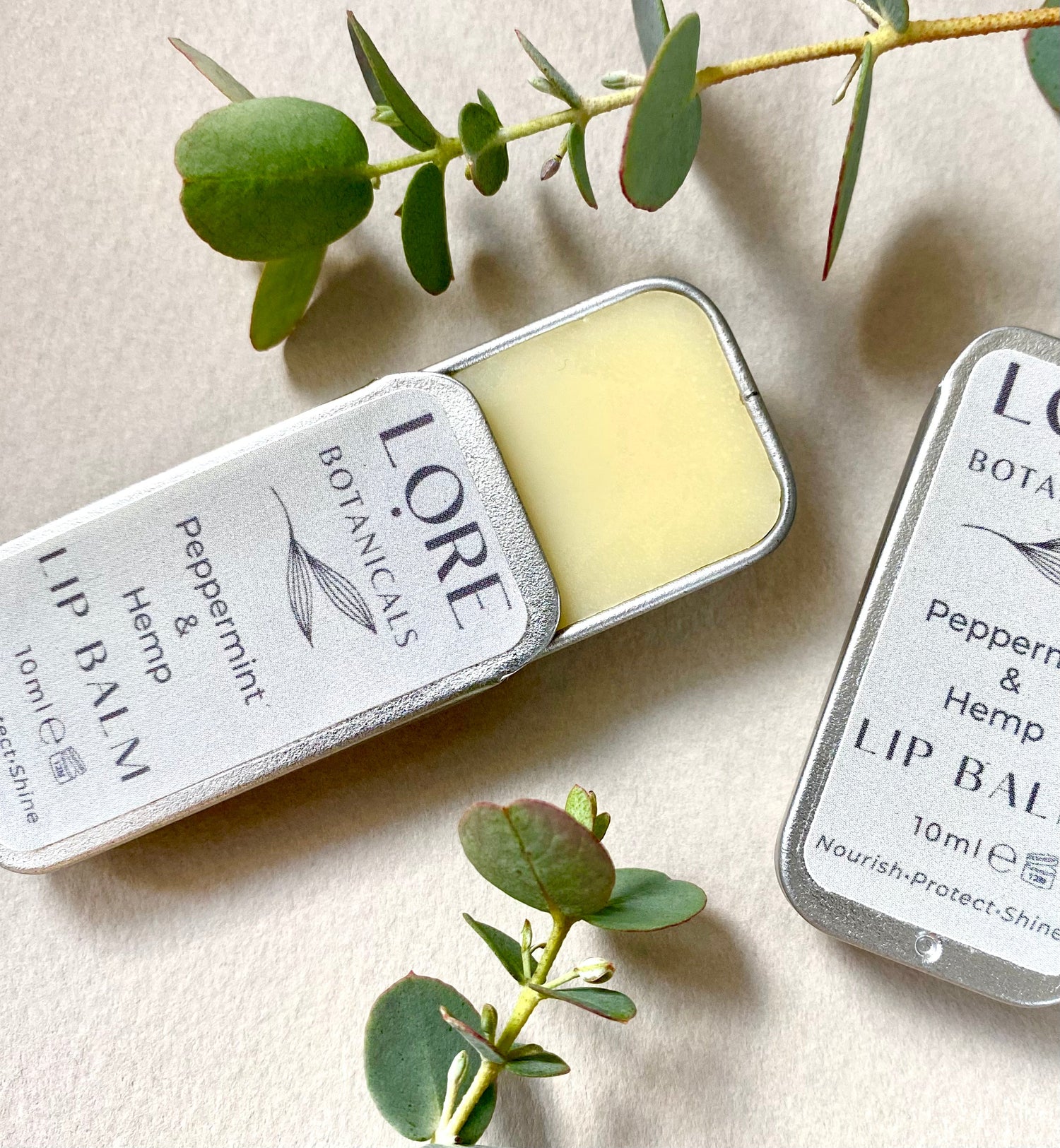 lore botanicals peppermint lip balm