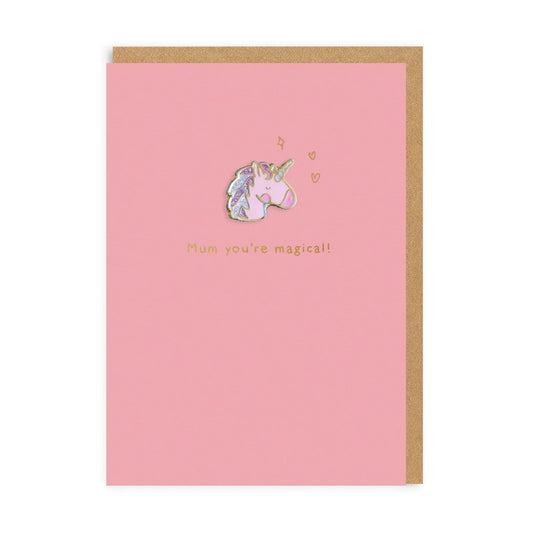 Mum You’re Magic Card | Unicorn Pin